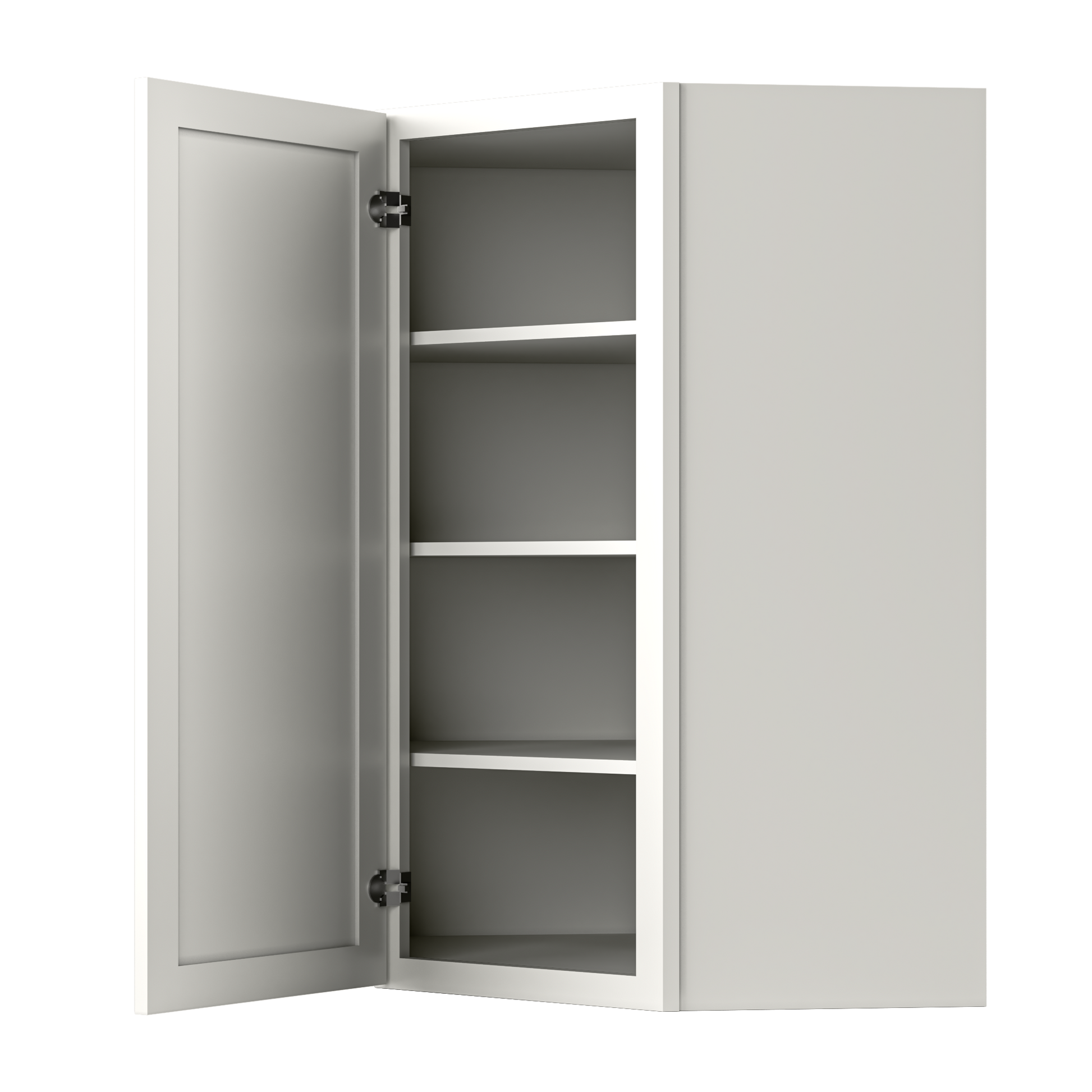 Diagonal Corner Kitchen Cabinet DC2742 Milan Pearl 27 in. width 42 in. height 15 in. depth - Kitchen Cabinets