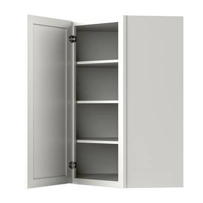 Diagonal Corner Kitchen Cabinet DC2742 Milan Pearl 27 in. width 42 in. height 15 in. depth - Kitchen Cabinets