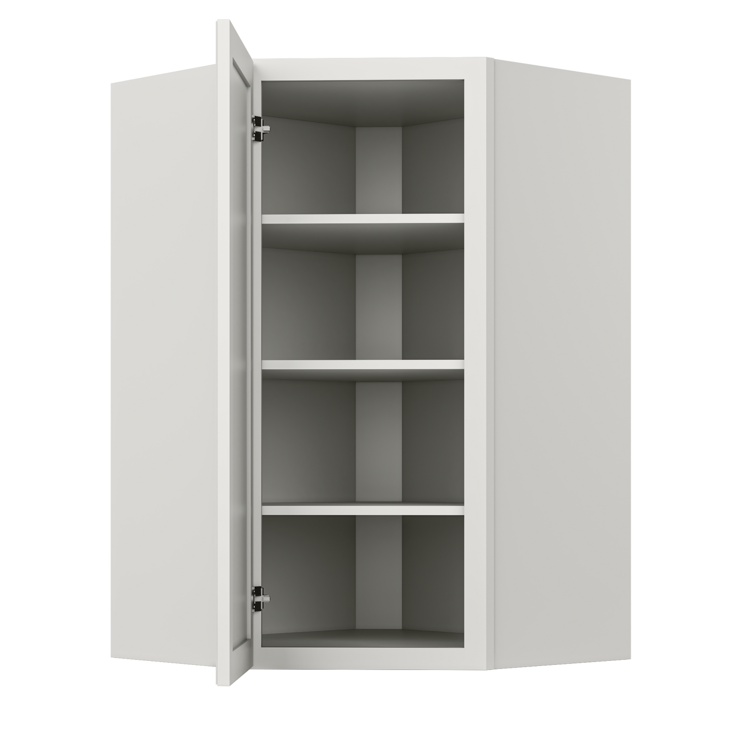 Diagonal Corner Kitchen Cabinet DC2742 Milan Pearl 27 in. width 42 in. height 15 in. depth - Kitchen Cabinets