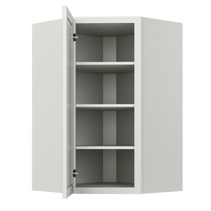 Diagonal Corner Kitchen Cabinet DC2742 Milan Pearl 27 in. width 42 in. height 15 in. depth - Kitchen Cabinets