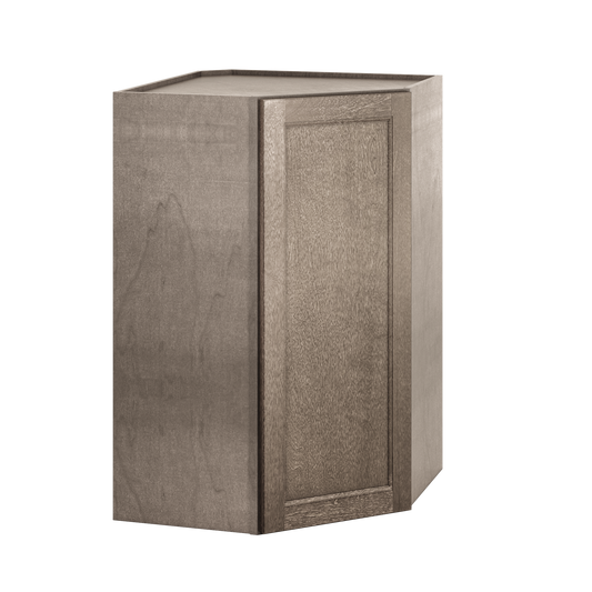 Diagonal Corner Kitchen Cabinet DC2742 Milan Slate 27 in. width 42 in. height 15 in. depth - Kitchen Cabinets