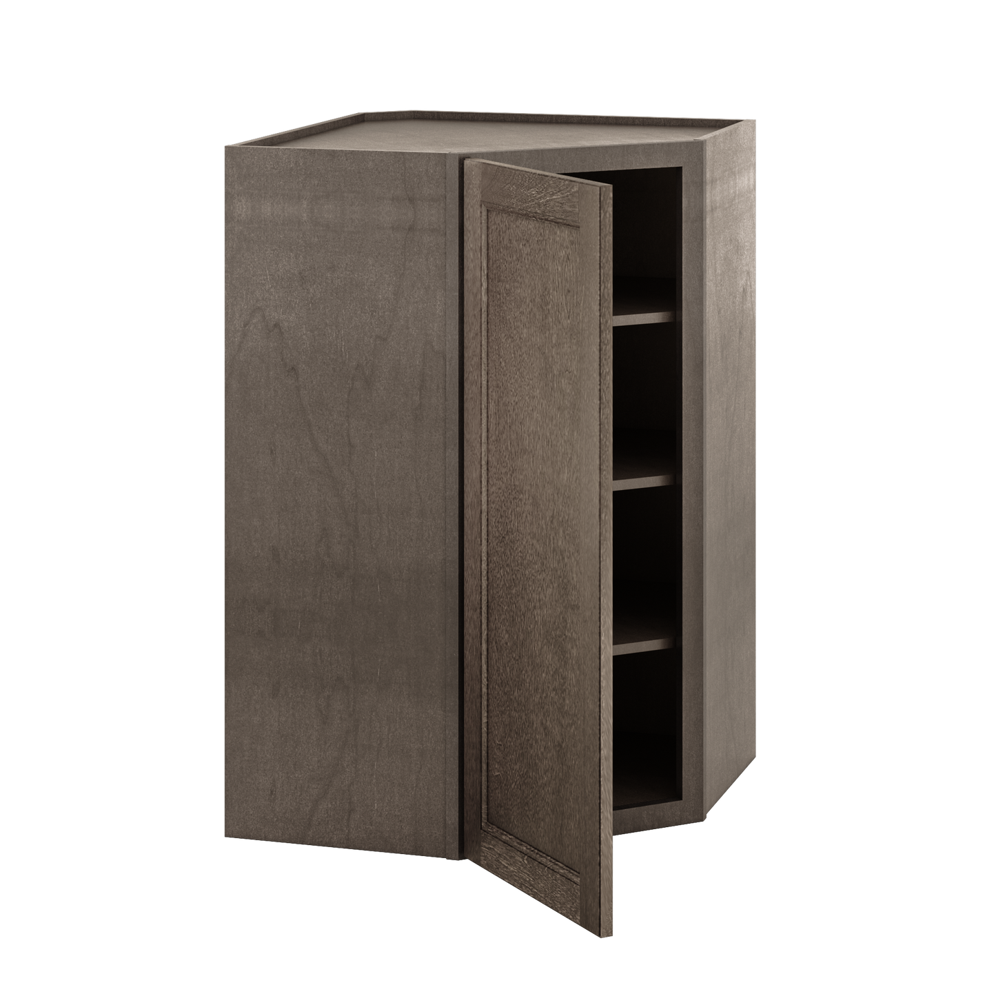 Diagonal Corner Kitchen Cabinet DC2742 Milan Slate 27 in. width 42 in. height 15 in. depth - Kitchen Cabinets