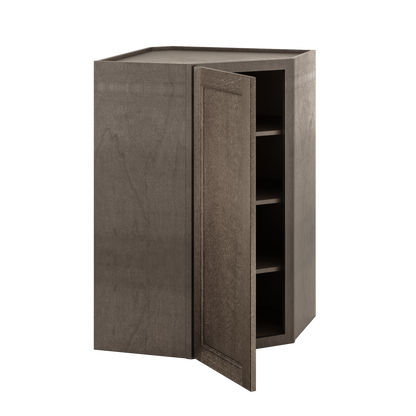 Diagonal Corner Kitchen Cabinet DC2742 Milan Slate 27 in. width 42 in. height 15 in. depth - Kitchen Cabinets