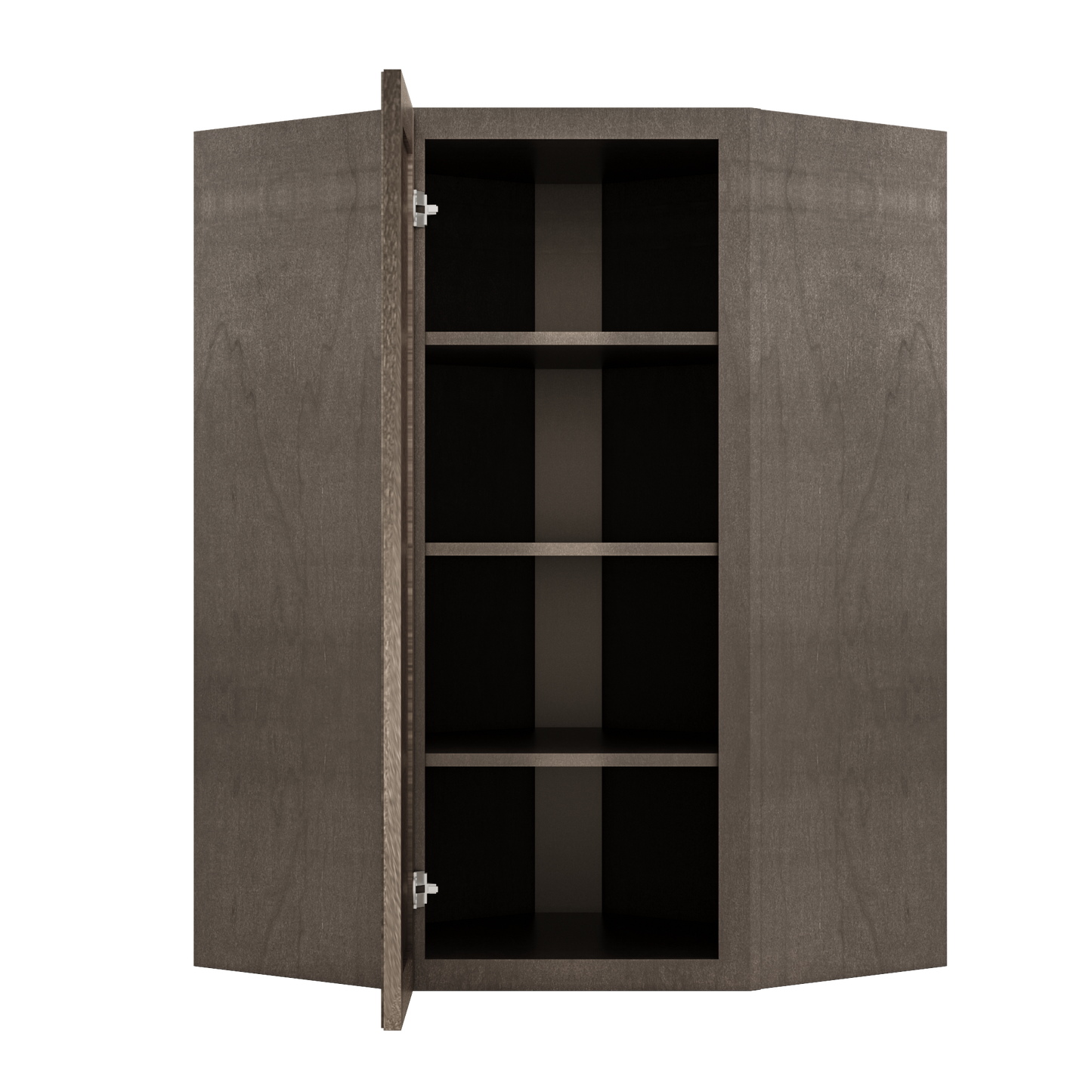 Diagonal Corner Kitchen Cabinet DC2742 Milan Slate 27 in. width 42 in. height 15 in. depth - Kitchen Cabinets