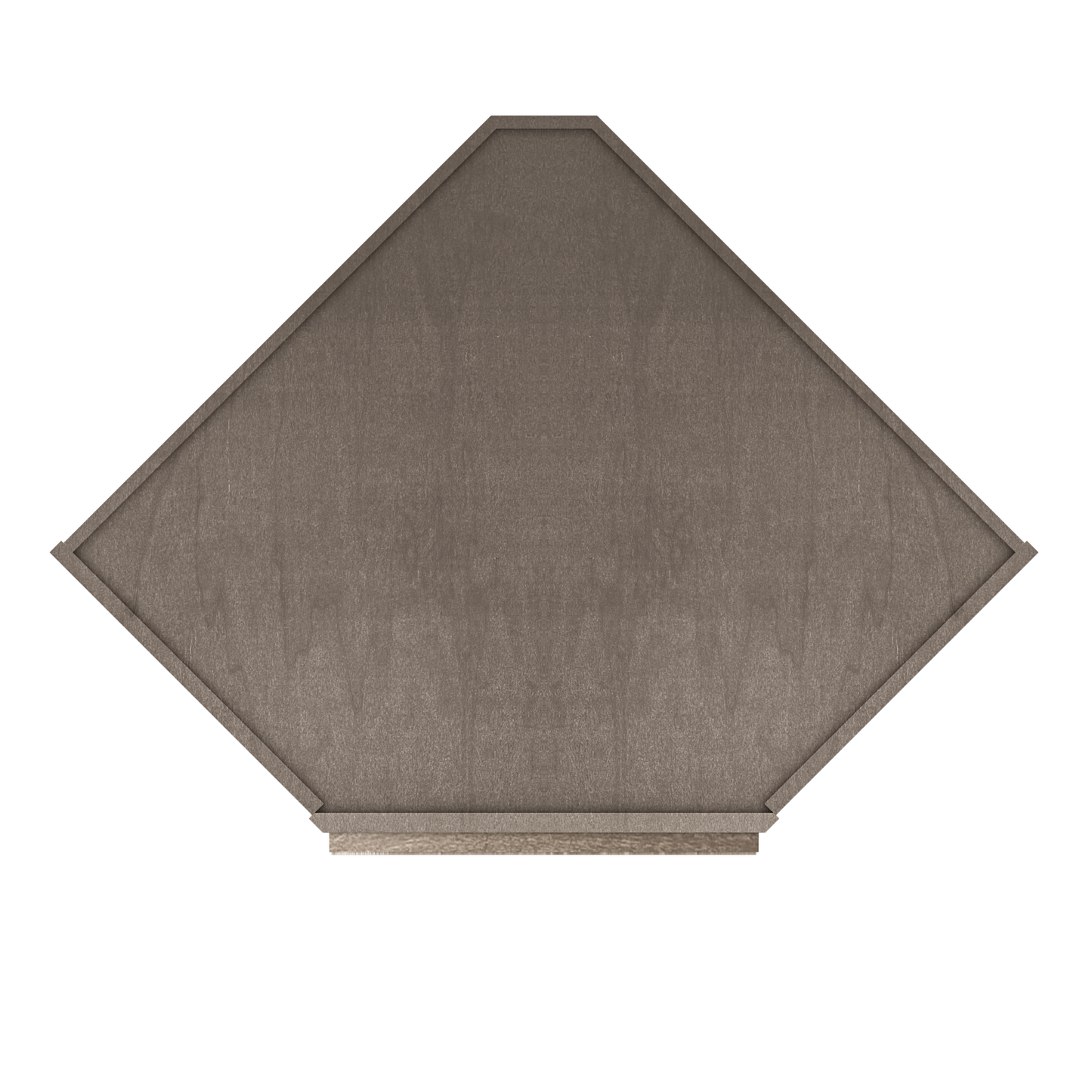 Diagonal Corner Kitchen Cabinet DC2742 Milan Slate 27 in. width 42 in. height 15 in. depth - Kitchen Cabinets