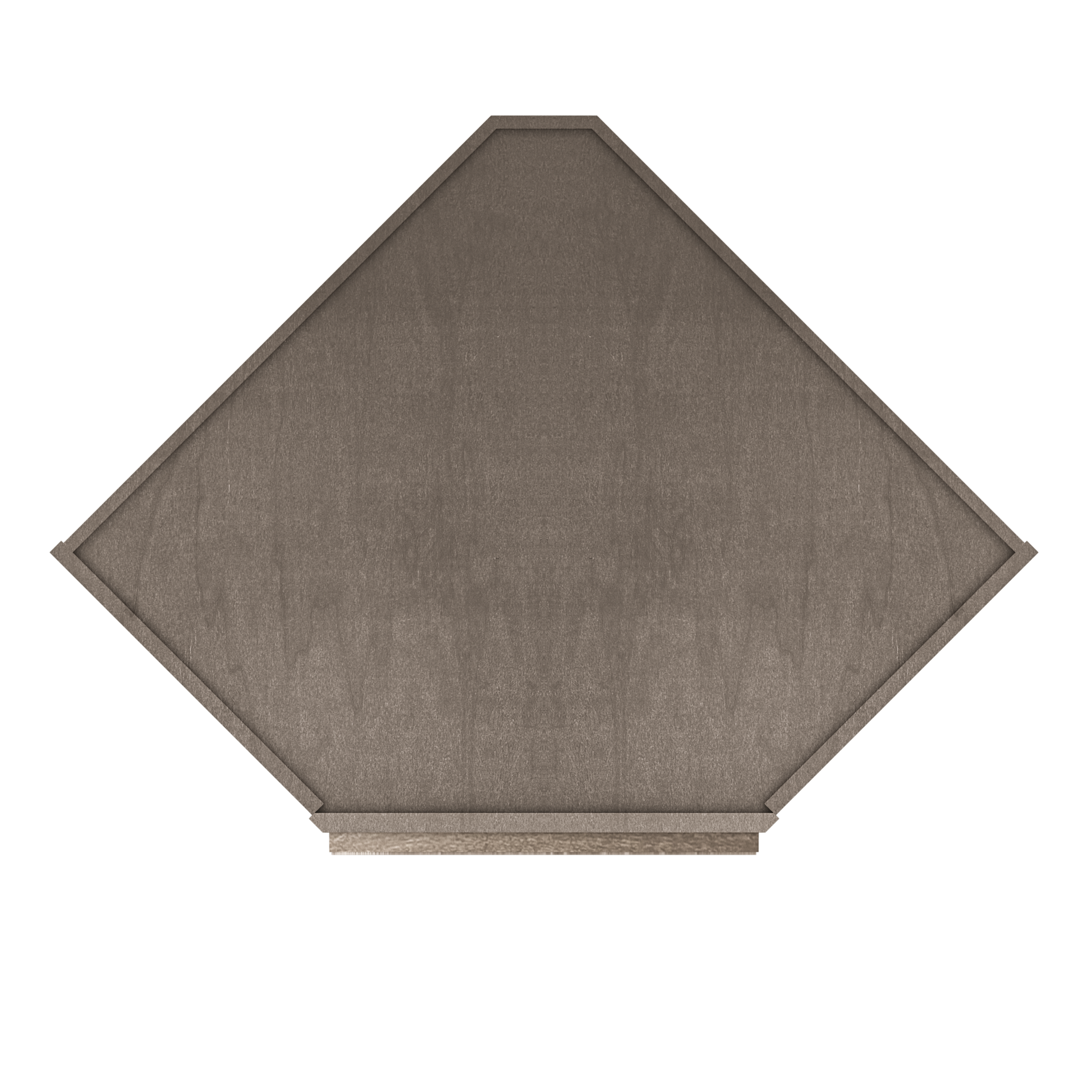 Diagonal Corner Kitchen Cabinet DC2742 Milan Slate 27 in. width 42 in. height 15 in. depth - Kitchen Cabinets