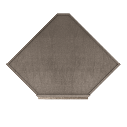 Diagonal Corner Kitchen Cabinet DC2742 Milan Slate 27 in. width 42 in. height 15 in. depth - Kitchen Cabinets