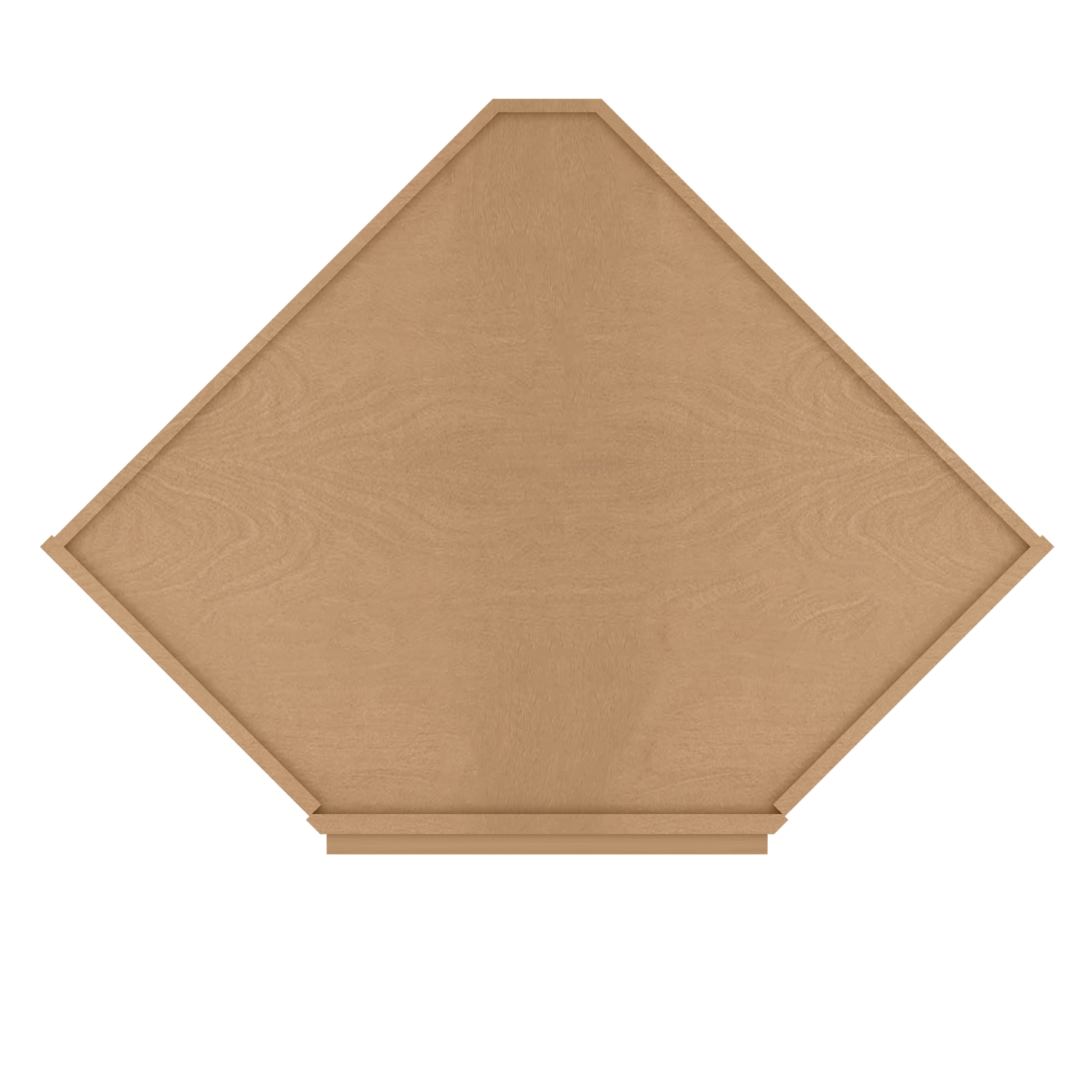 Diagonal Corner Kitchen Cabinet DC2742 Shaker Toffee 27 in. width 42 in. height 15 in. depth - Kitchen Cabinets