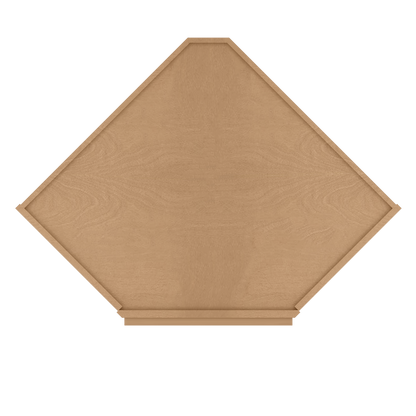 Diagonal Corner Kitchen Cabinet DC2742 Shaker Toffee 27 in. width 42 in. height 15 in. depth - Kitchen Cabinets
