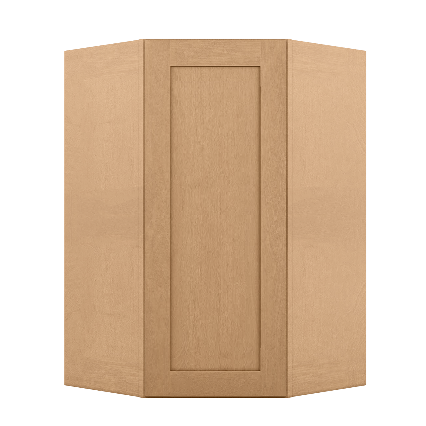 Diagonal Corner Kitchen Cabinet DC2742 Shaker Toffee 27 in. width 42 in. height 15 in. depth - Kitchen Cabinets