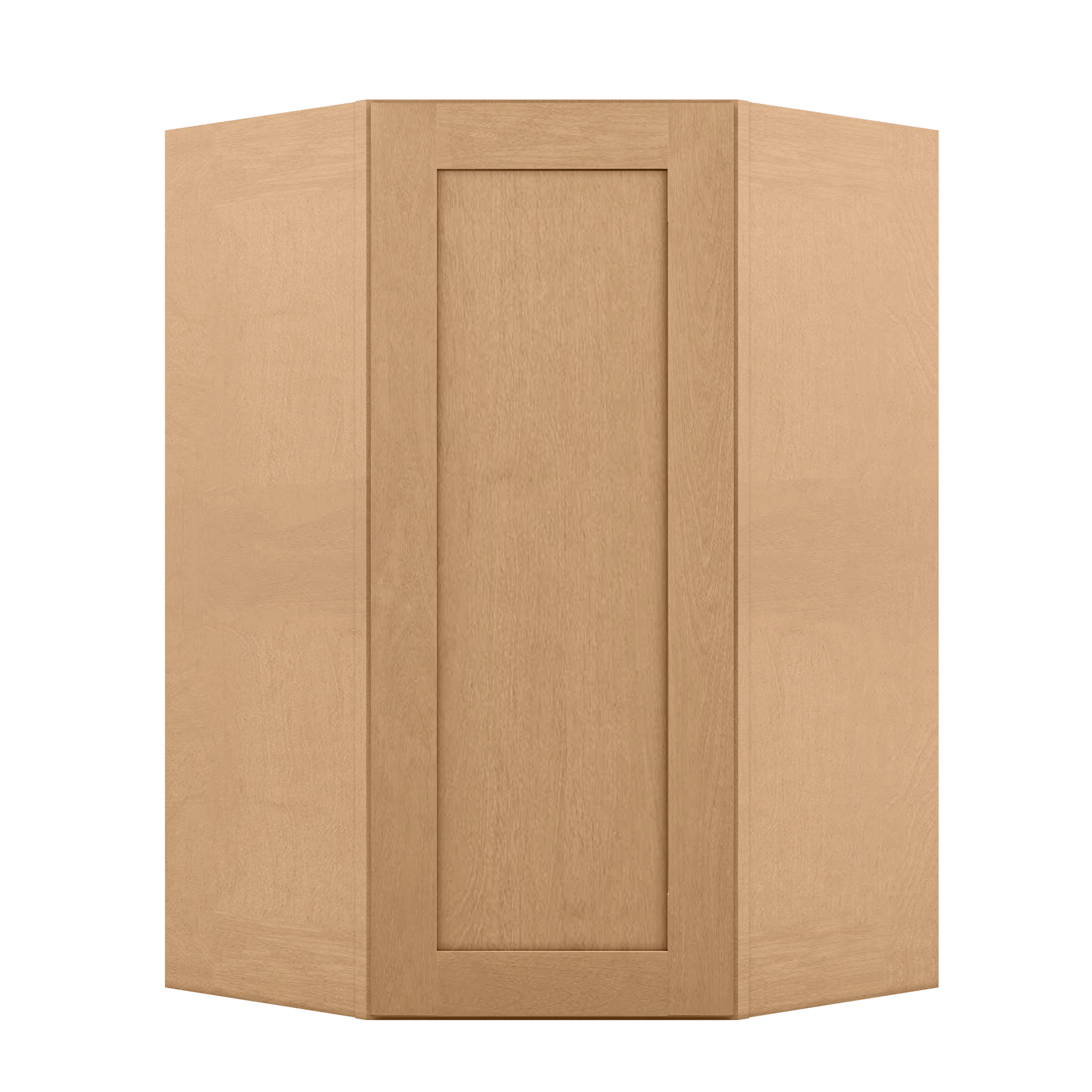 Diagonal Corner Kitchen Cabinet DC2742 Shaker Toffee 27 in. width 42 in. height 15 in. depth - Kitchen Cabinets