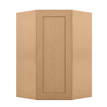 Diagonal Corner Kitchen Cabinet DC2742 Shaker Toffee 27 in. width 42 in. height 15 in. depth - Kitchen Cabinets