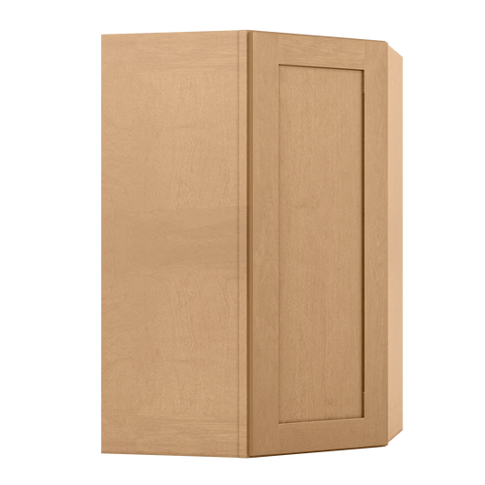 Diagonal Corner Kitchen Cabinet DC2742 Shaker Toffee 27 in. width 42 in. height 15 in. depth - Kitchen Cabinets