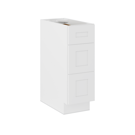 Drawer Base Kitchen Cabinet DB12 Alpina White LessCare 12 in. width 34.5 in. height 24 in. depth - Kitchen Cabinets