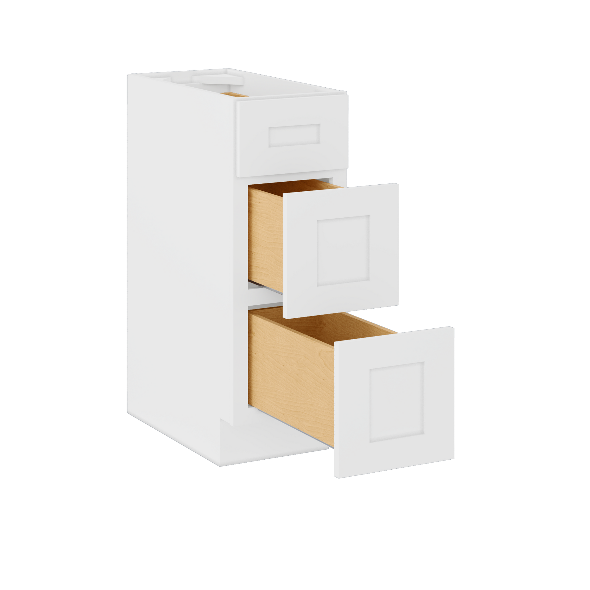 Drawer Base Kitchen Cabinet DB12 Alpina White LessCare 12 in. width 34.5 in. height 24 in. depth - Kitchen Cabinets