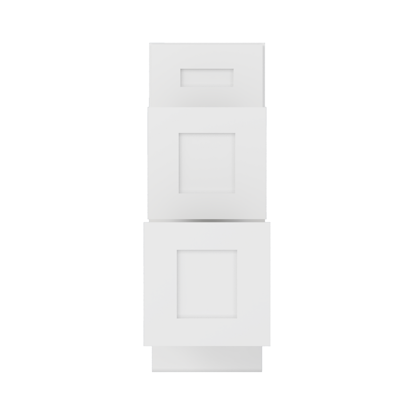 Drawer Base Kitchen Cabinet DB12 Alpina White LessCare 12 in. width 34.5 in. height 24 in. depth - Kitchen Cabinets