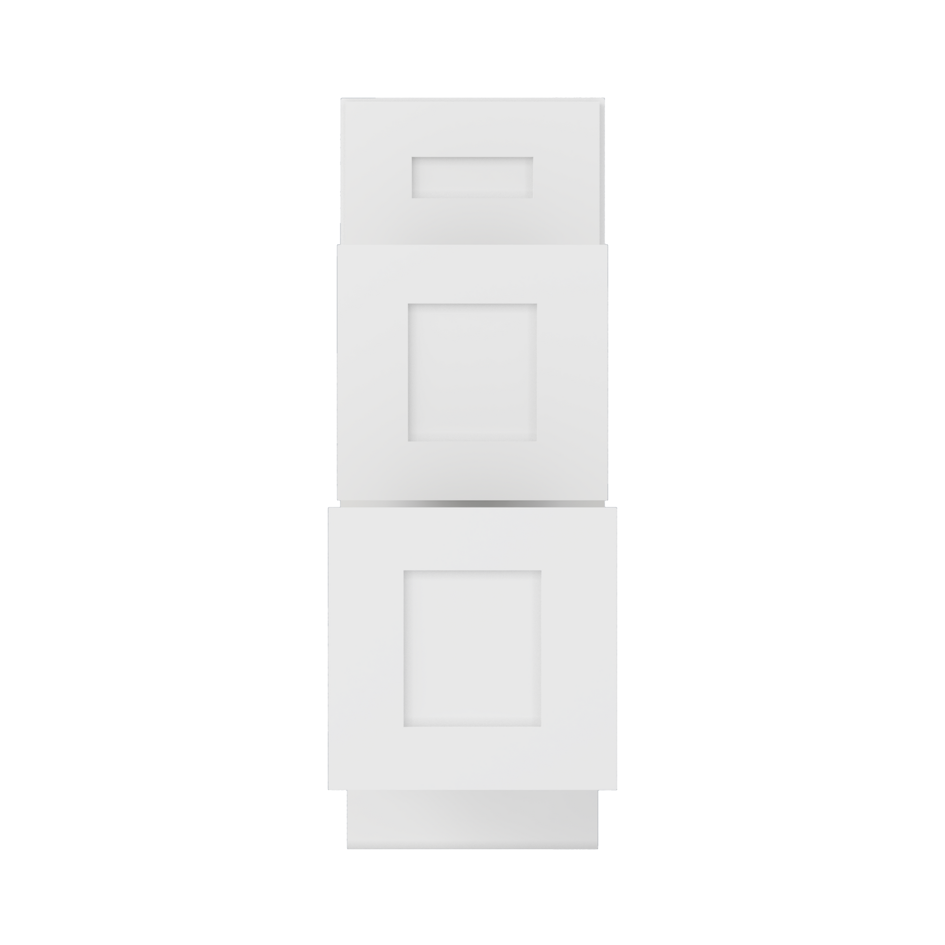 Drawer Base Kitchen Cabinet DB12 Alpina White LessCare 12 in. width 34.5 in. height 24 in. depth - Kitchen Cabinets