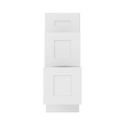 Drawer Base Kitchen Cabinet DB12 Alpina White LessCare 12 in. width 34.5 in. height 24 in. depth - Kitchen Cabinets