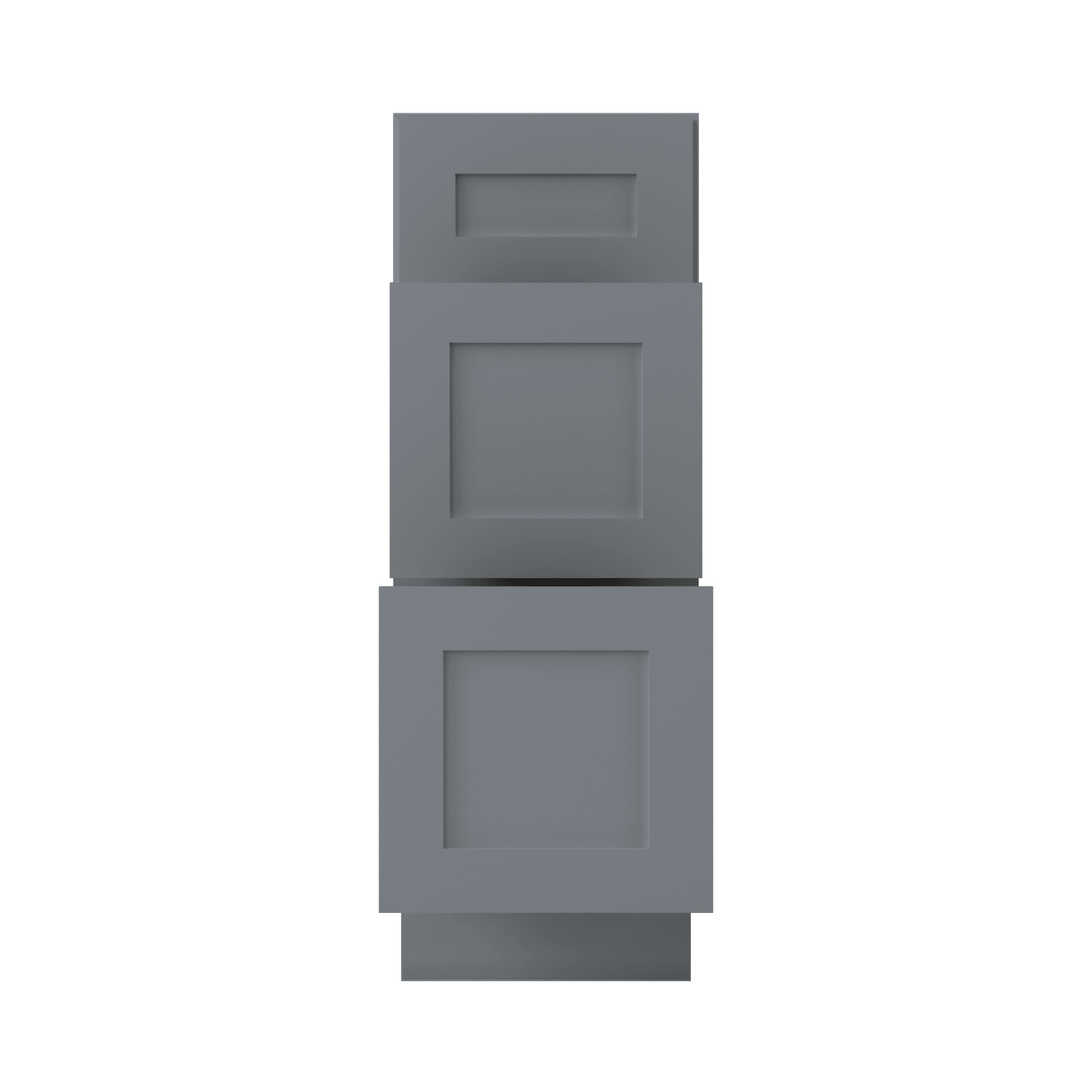 Drawer Base Kitchen Cabinet DB12 Colonial Gray LessCare 12 in. width 34.5 in. height 24 in. depth - Kitchen Cabinets