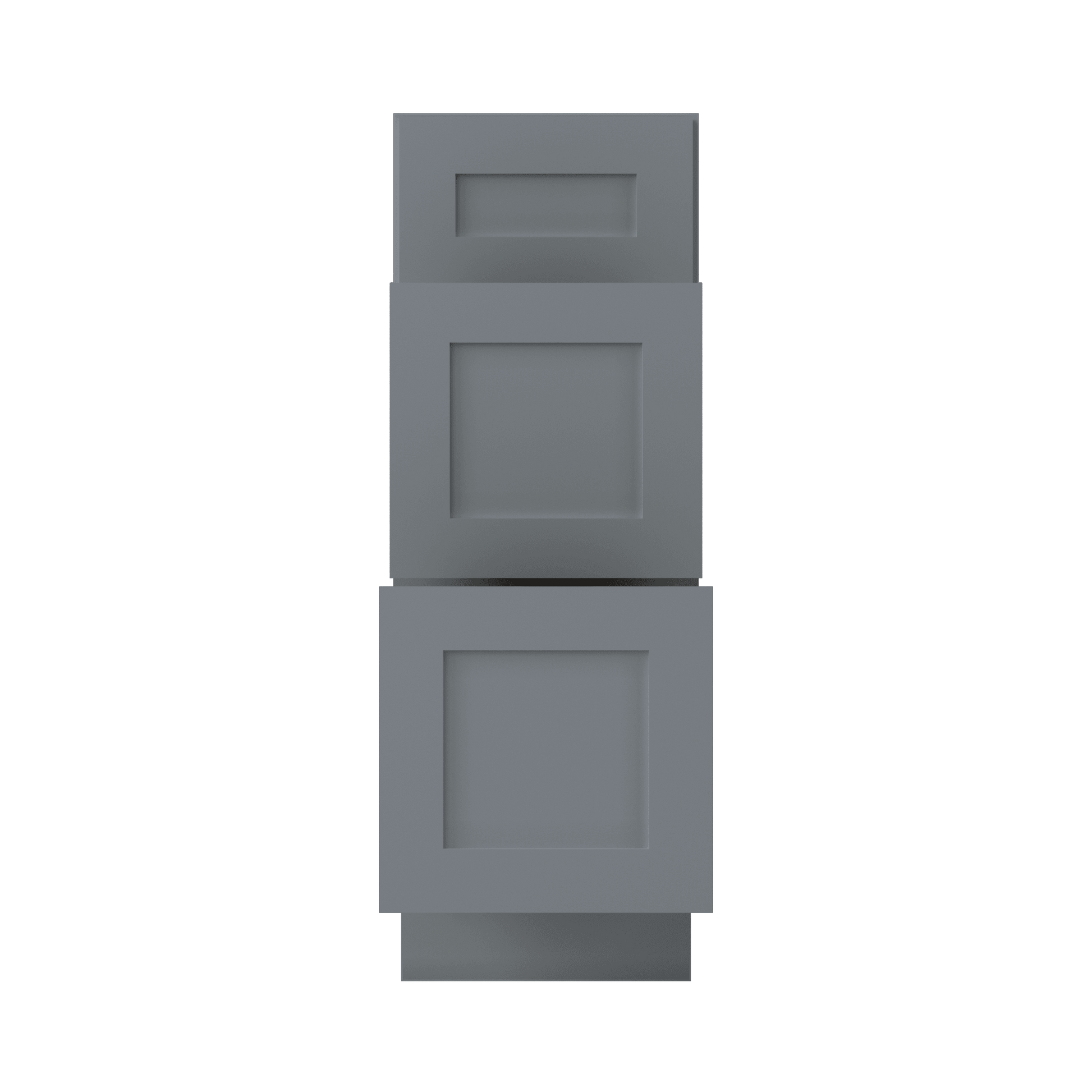 Drawer Base Kitchen Cabinet DB12 Colonial Gray LessCare 12 in. width 34.5 in. height 24 in. depth - Kitchen Cabinets