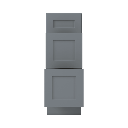Drawer Base Kitchen Cabinet DB12 Colonial Gray LessCare 12 in. width 34.5 in. height 24 in. depth - Kitchen Cabinets