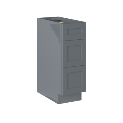 Drawer Base Kitchen Cabinet DB12 Colonial Gray LessCare 12 in. width 34.5 in. height 24 in. depth - Kitchen Cabinets