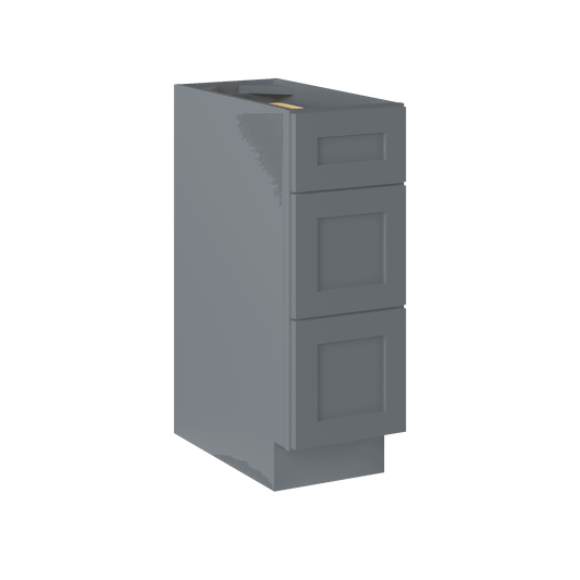 Drawer Base Kitchen Cabinet DB12 Colonial Gray LessCare 12 in. width 34.5 in. height 24 in. depth - Kitchen Cabinets