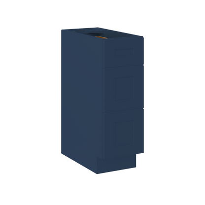 Drawer Base Kitchen Cabinet DB12 Danbury Blue LessCare 12 in. width 34.5 in. height 24 in. depth - Kitchen Cabinets
