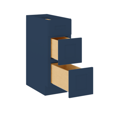 Drawer Base Kitchen Cabinet DB12 Danbury Blue LessCare 12 in. width 34.5 in. height 24 in. depth - Kitchen Cabinets