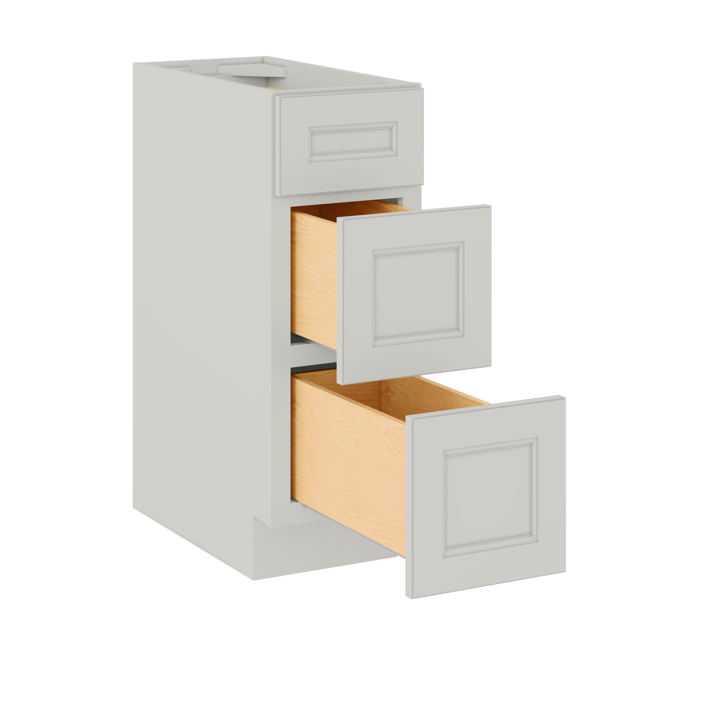 Drawer Base Kitchen Cabinet DB12 Milan Pearl 12 in. width 34.5 in. height 24 in. depth - Kitchen Cabinets