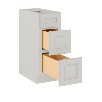 Drawer Base Kitchen Cabinet DB12 Milan Pearl 12 in. width 34.5 in. height 24 in. depth - Kitchen Cabinets