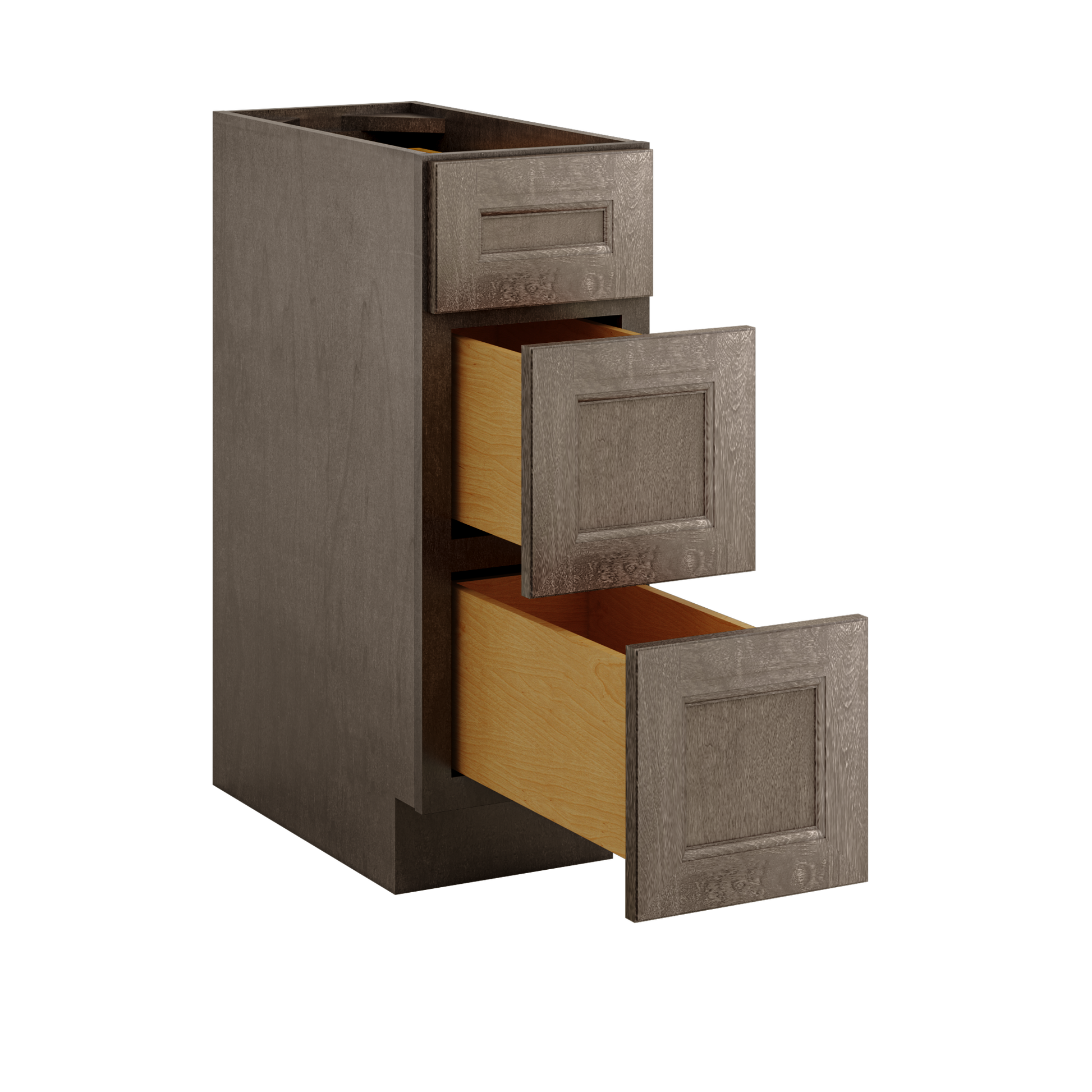 Drawer Base Kitchen Cabinet DB12 Milan Slate 12 in. width 34.5 in. height 24 in. depth - Kitchen Cabinets