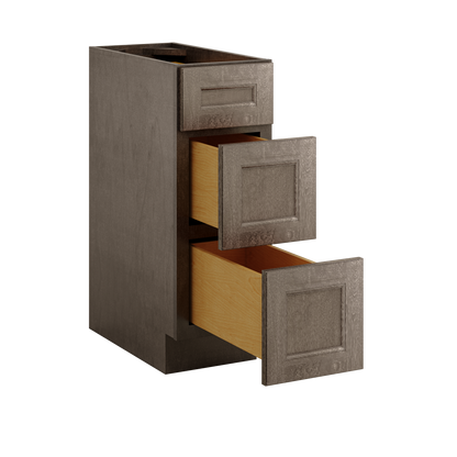 Drawer Base Kitchen Cabinet DB12 Milan Slate 12 in. width 34.5 in. height 24 in. depth - Kitchen Cabinets