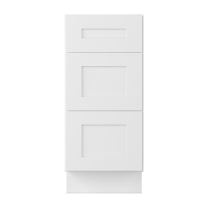 Drawer Base Kitchen Cabinet DB15 Alpina White LessCare 15 in. width 34.5 in. height 24 in. depth - Kitchen Cabinets