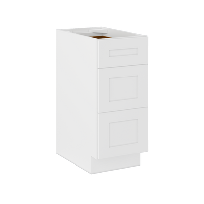 Drawer Base Kitchen Cabinet DB15 Alpina White LessCare 15 in. width 34.5 in. height 24 in. depth - Kitchen Cabinets