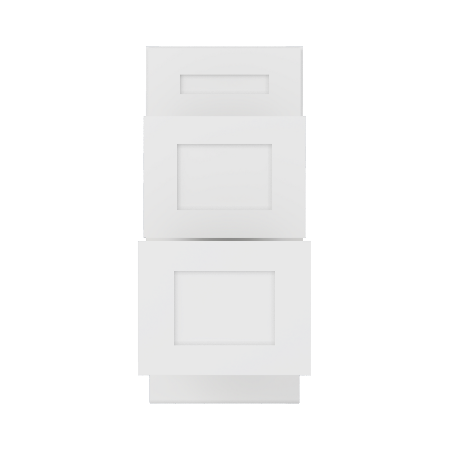 Drawer Base Kitchen Cabinet DB15 Alpina White LessCare 15 in. width 34.5 in. height 24 in. depth - Kitchen Cabinets