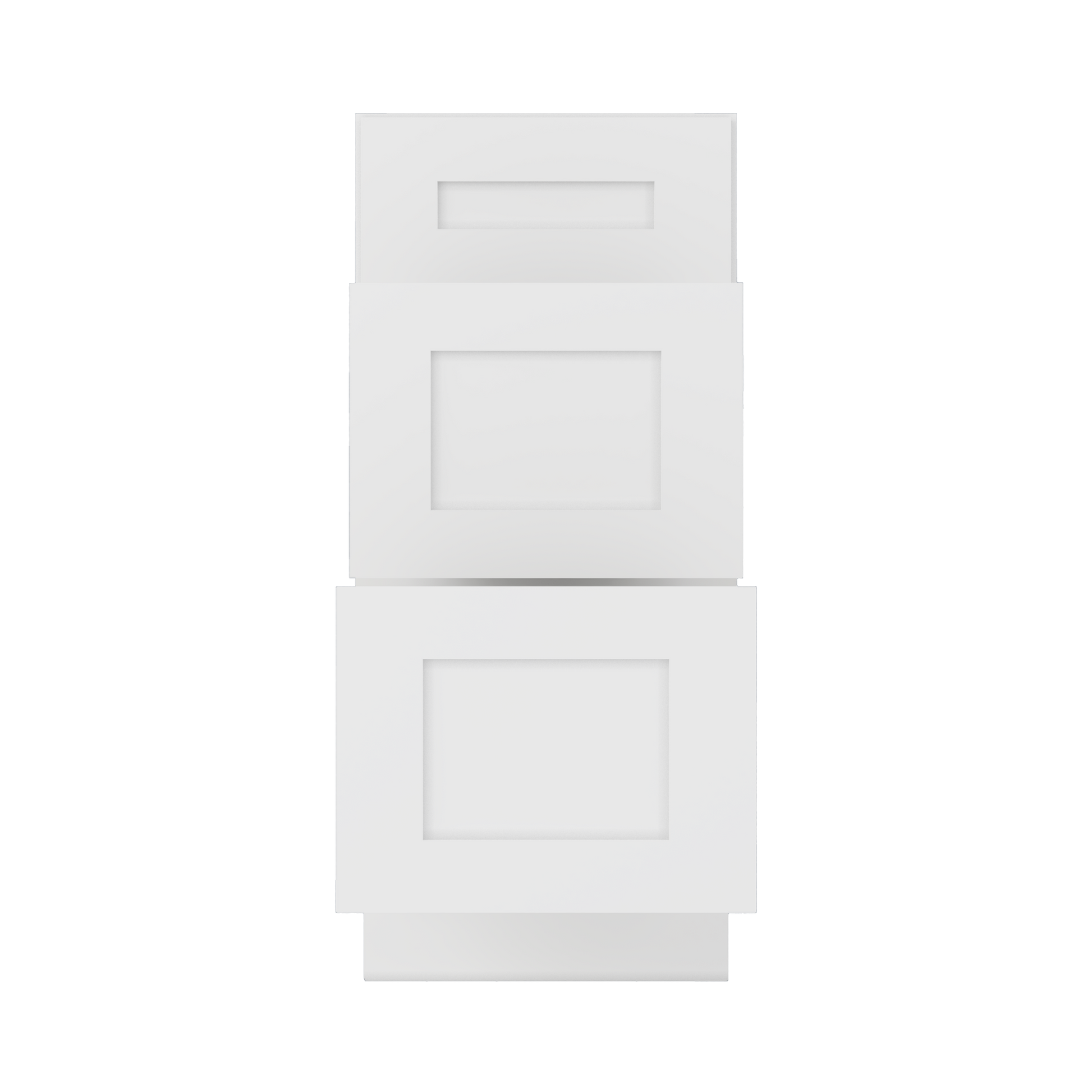 Drawer Base Kitchen Cabinet DB15 Alpina White LessCare 15 in. width 34.5 in. height 24 in. depth - Kitchen Cabinets