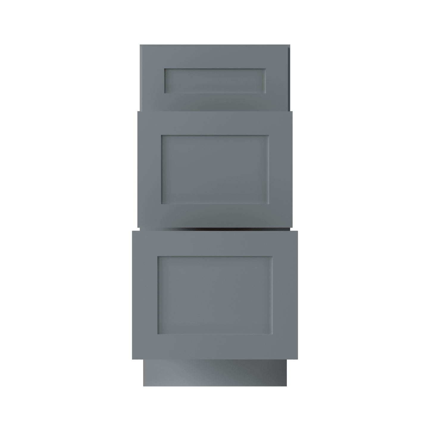 Drawer Base Kitchen Cabinet DB15 Colonial Gray LessCare 15 in. width 34.5 in. height 24 in. depth - Kitchen Cabinets