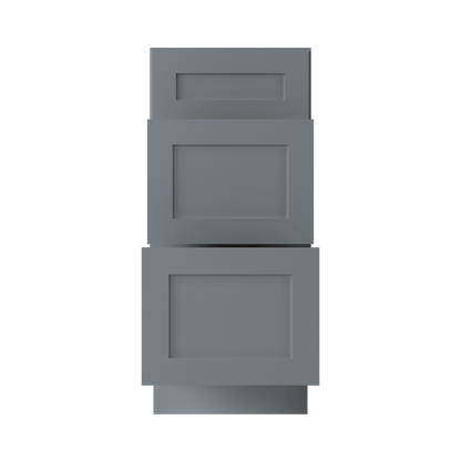 Drawer Base Kitchen Cabinet DB15 Colonial Gray LessCare 15 in. width 34.5 in. height 24 in. depth - Kitchen Cabinets