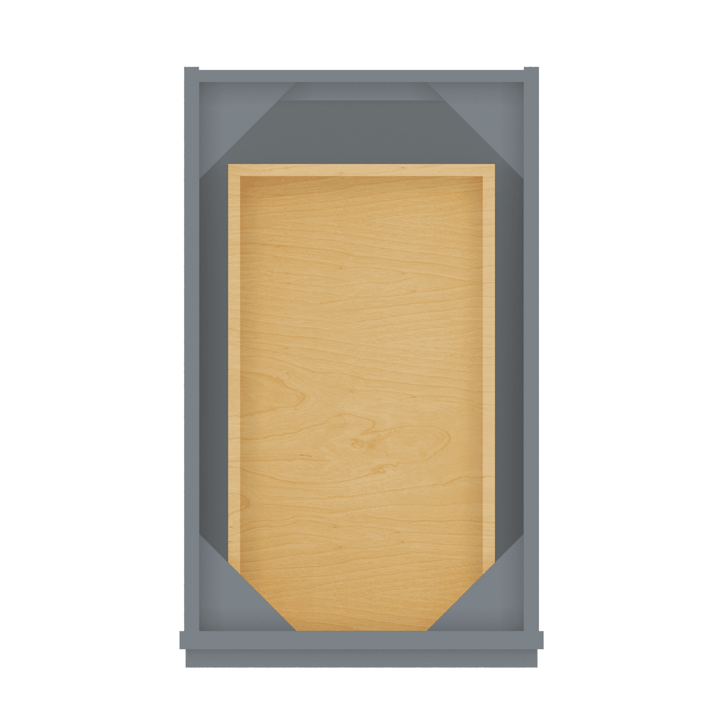 Drawer Base Kitchen Cabinet DB15 Colonial Gray LessCare 15 in. width 34.5 in. height 24 in. depth - Kitchen Cabinets