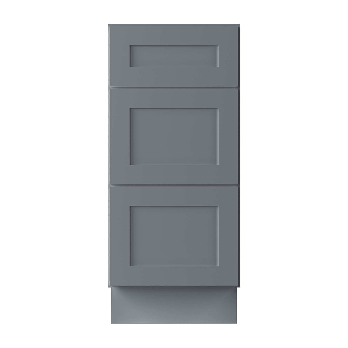 Drawer Base Kitchen Cabinet DB15 Colonial Gray LessCare 15 in. width 34.5 in. height 24 in. depth - Kitchen Cabinets