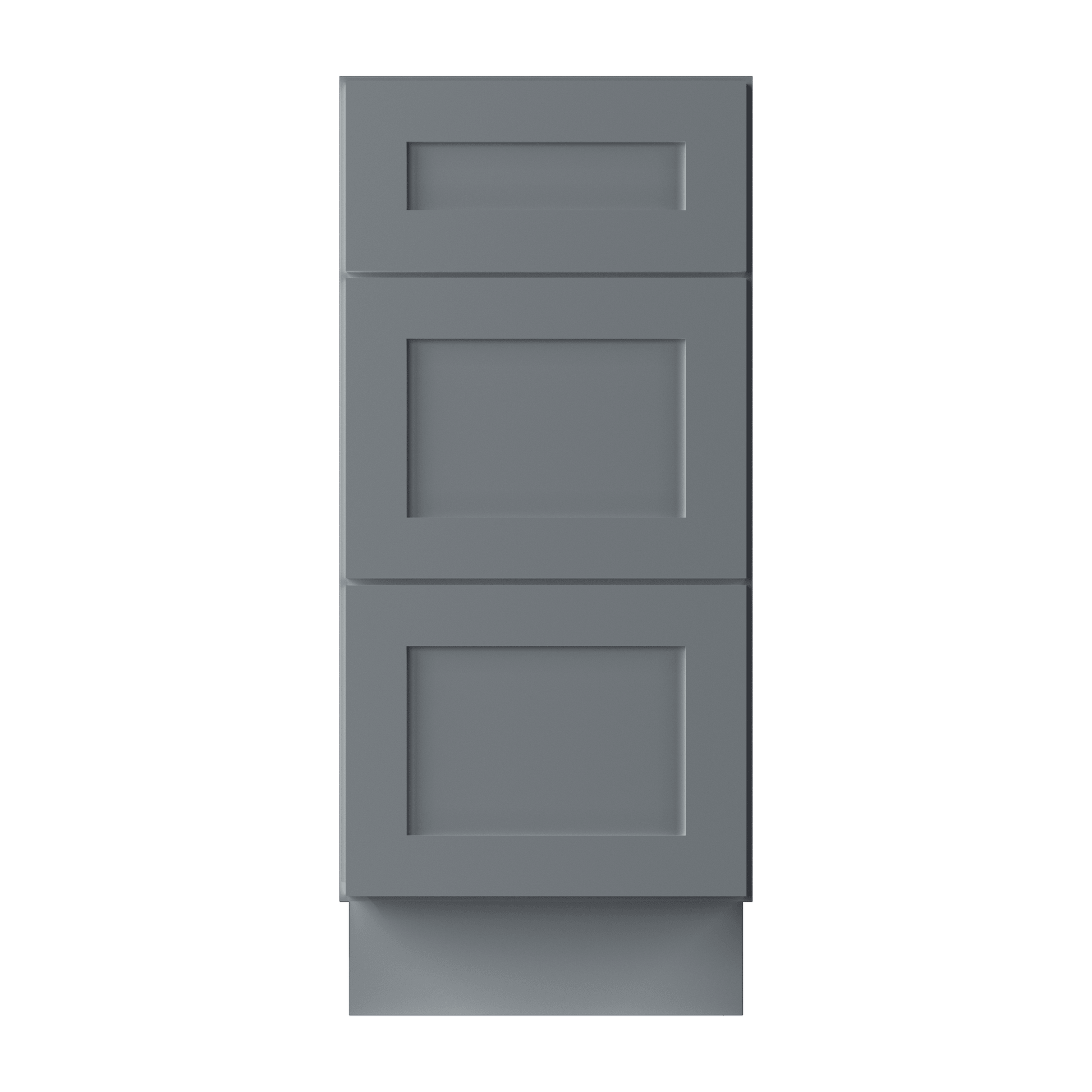 Drawer Base Kitchen Cabinet DB15 Colonial Gray LessCare 15 in. width 34.5 in. height 24 in. depth - Kitchen Cabinets