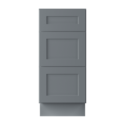 Drawer Base Kitchen Cabinet DB15 Colonial Gray LessCare 15 in. width 34.5 in. height 24 in. depth - Kitchen Cabinets