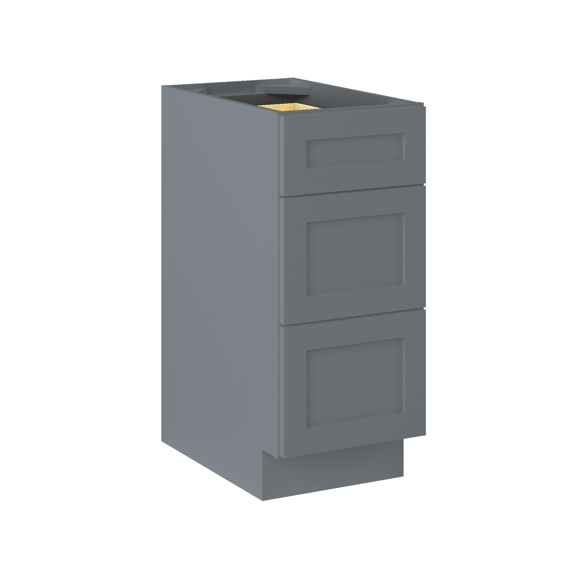 Drawer Base Kitchen Cabinet DB15 Colonial Gray LessCare 15 in. width 34.5 in. height 24 in. depth - Kitchen Cabinets