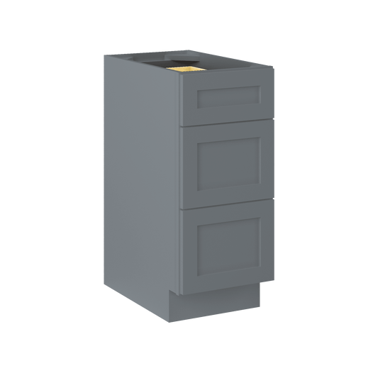 Drawer Base Kitchen Cabinet DB15 Colonial Gray LessCare 15 in. width 34.5 in. height 24 in. depth - Kitchen Cabinets