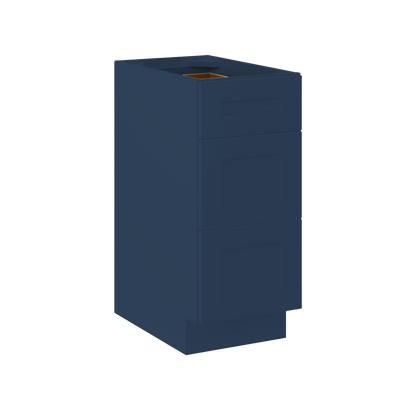 Drawer Base Kitchen Cabinet DB15 Danbury Blue LessCare 15 in. width 34.5 in. height 24 in. depth - Kitchen Cabinets