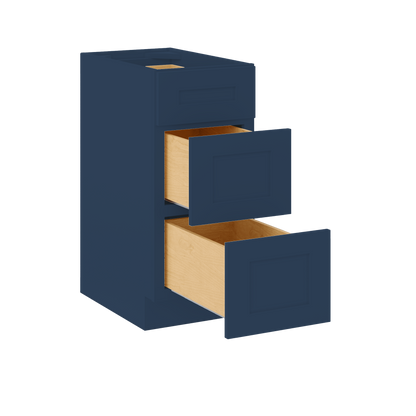 Drawer Base Kitchen Cabinet DB15 Danbury Blue LessCare 15 in. width 34.5 in. height 24 in. depth - Kitchen Cabinets