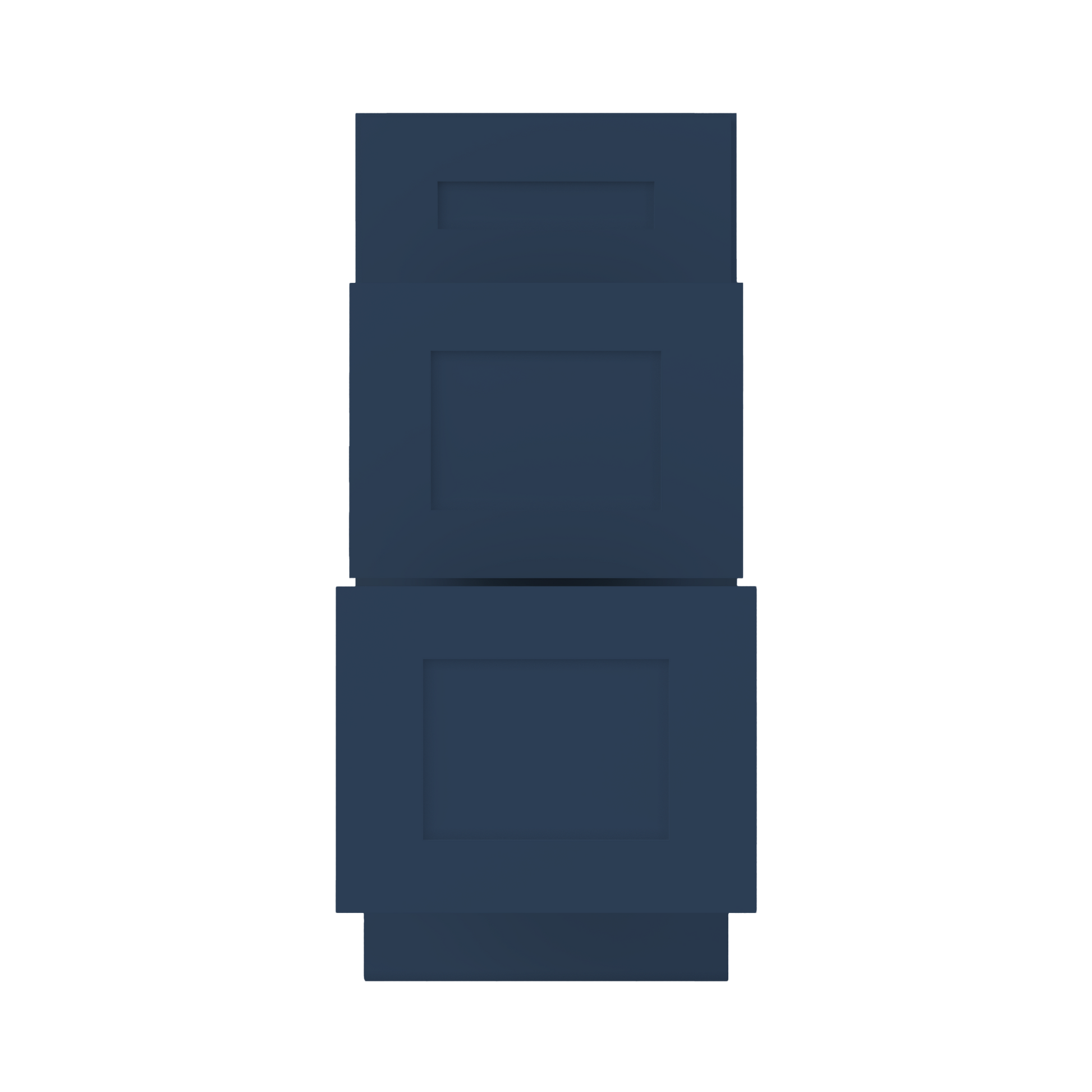 Drawer Base Kitchen Cabinet DB15 Danbury Blue LessCare 15 in. width 34.5 in. height 24 in. depth - Kitchen Cabinets