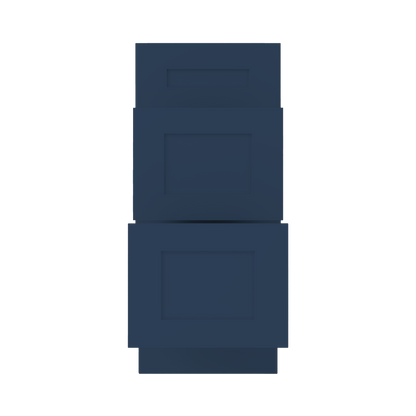 Drawer Base Kitchen Cabinet DB15 Danbury Blue LessCare 15 in. width 34.5 in. height 24 in. depth - Kitchen Cabinets