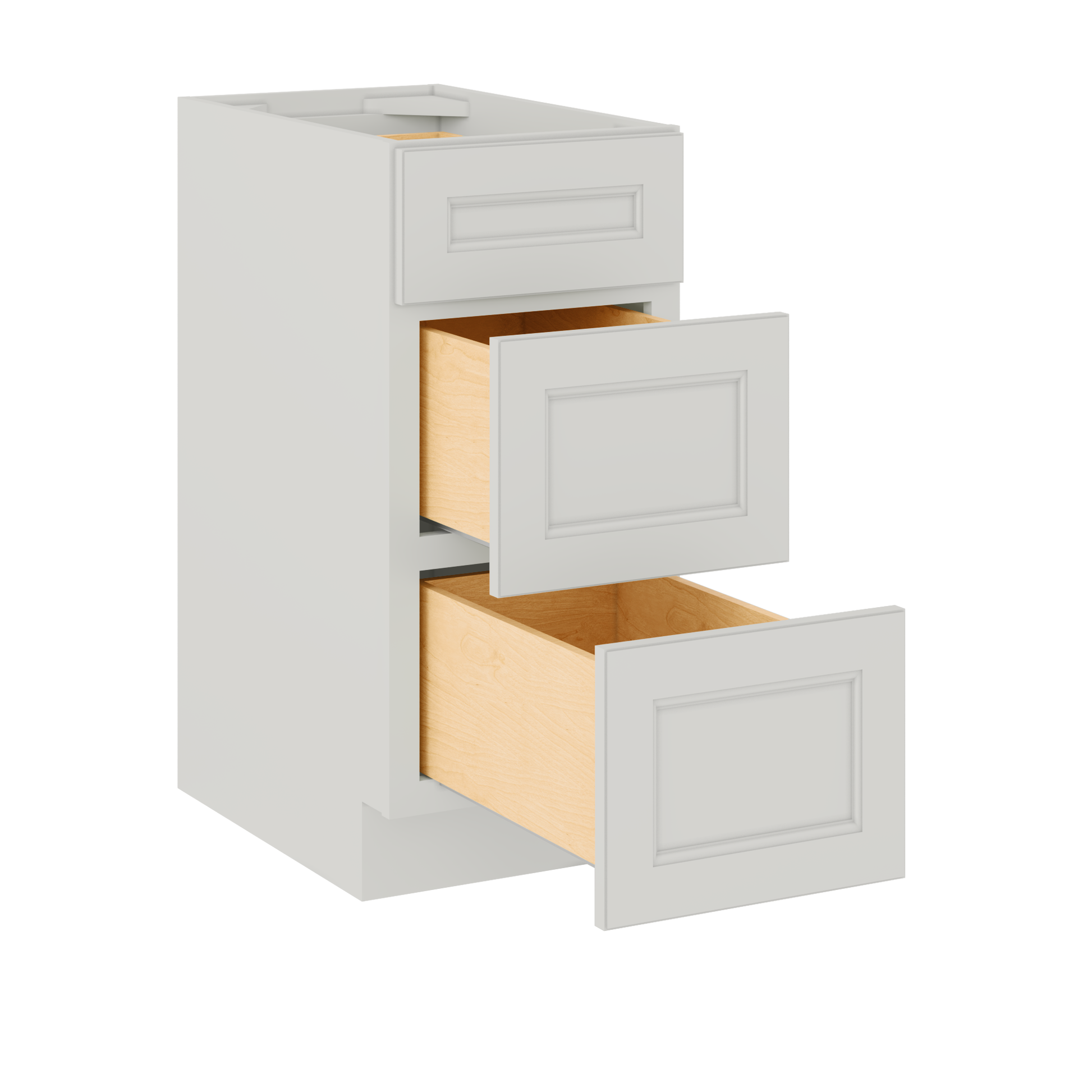 Drawer Base Kitchen Cabinet DB15 Milan Pearl 15 in. width 34.5 in. height 24 in. depth - Kitchen Cabinets